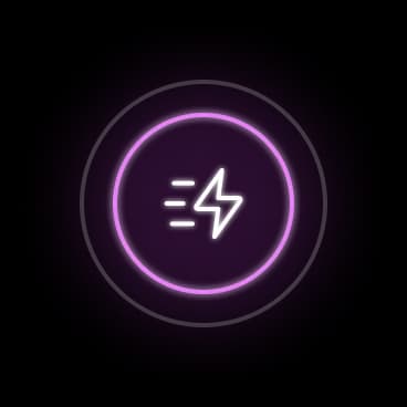 Lightning-fast workflow icon